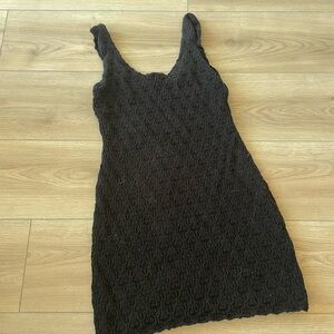 Steve Madden Black Knit Mini Dress